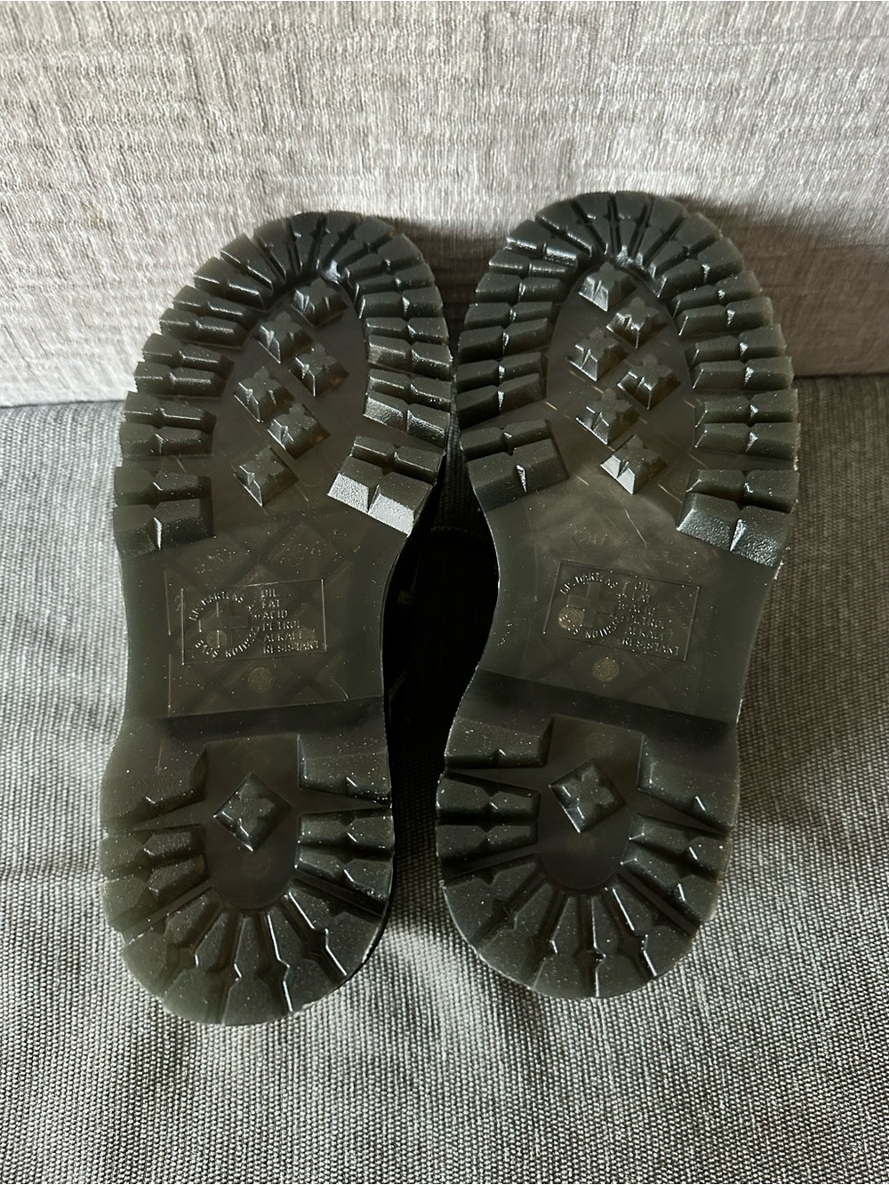 Dr.Martens 5EYE Quad Max Distressed Leather Platform Shoes Lime Green/Black NWOT - Picture 6 of 7